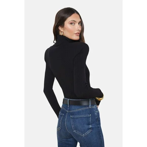 NWT L’AGENCE Reeves Turtleneck Sweater Black Size Small - Picture 4 of 8